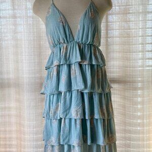 Blue small cocktail dress